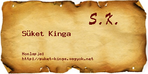 Süket Kinga névjegykártya